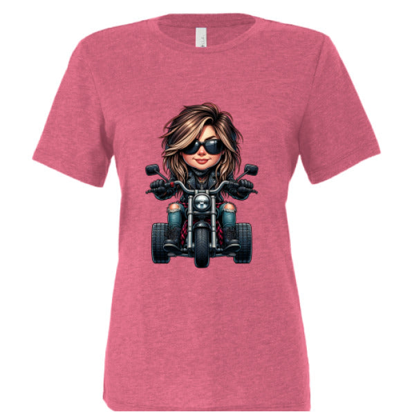 Char Pink Triblend - FRONT