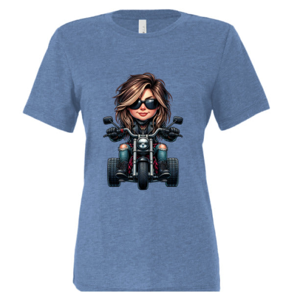 Blue Triblend - FRONT