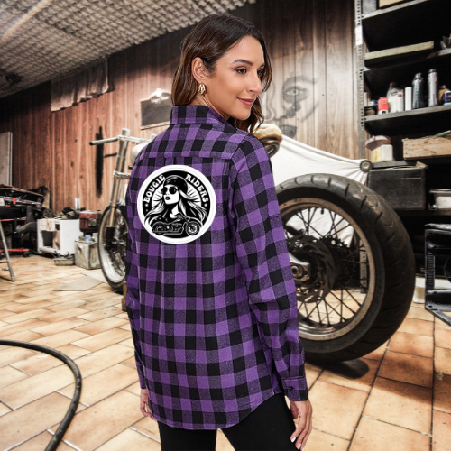 Bougie Riders Button Down Flannel Shirt
