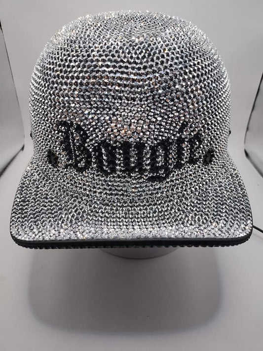 Made to Order PERSONALIZED Custom Full Bling Rhinestone Bling Novelty Motorcycle Baseball Style Helmet