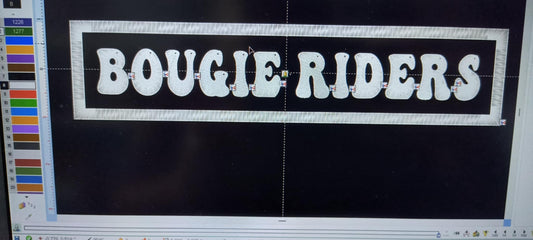 Official Bougie Riders Words Patch