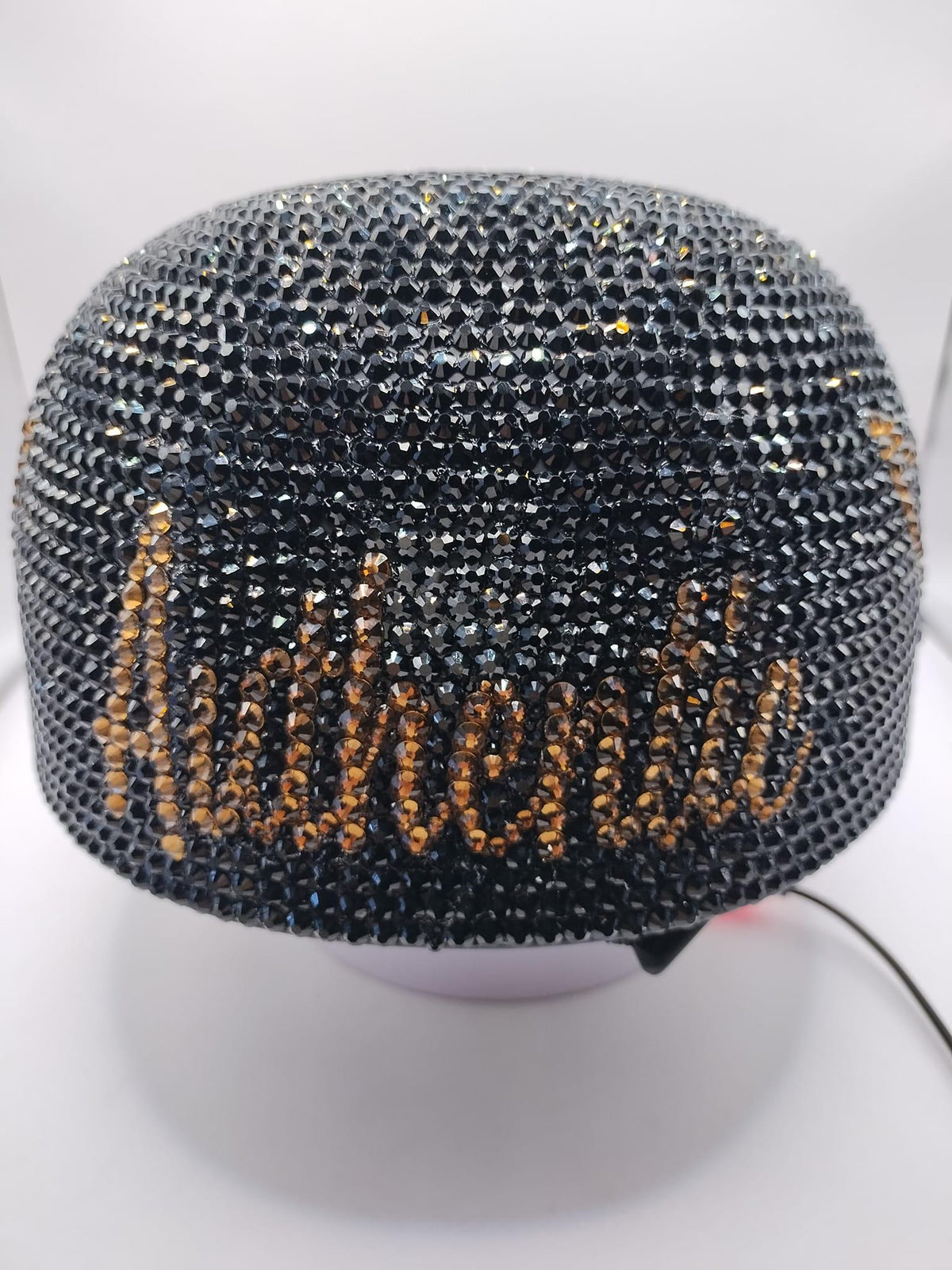Made to Order PERSONALIZED Custom Full Bling Rhinestone Bling Novelty Motorcycle Baseball Style Helmet