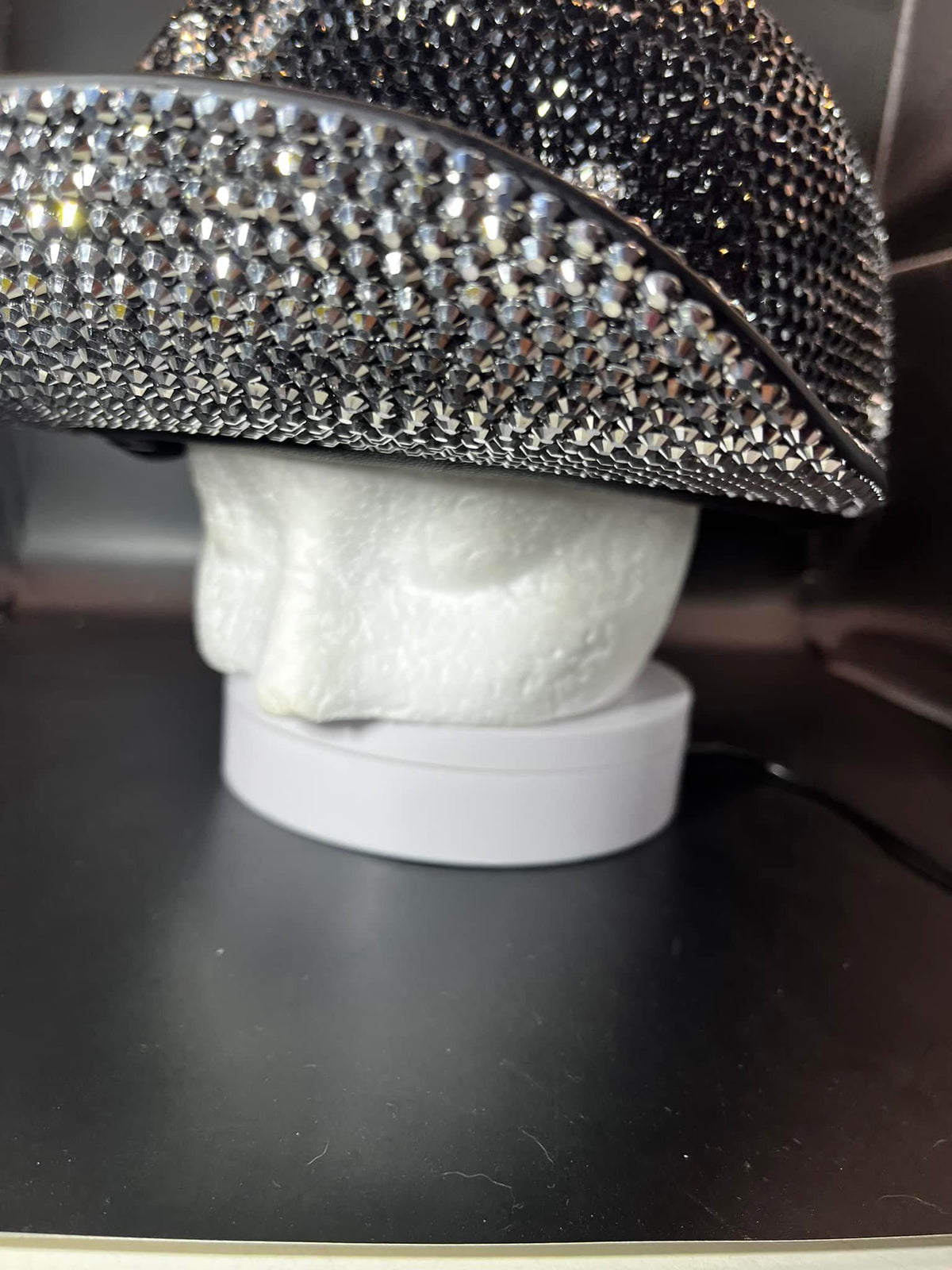 Made to Order PERSONALIZED Custom Full Bling Rhinestone Bling Novelty Motorcycle Baseball Style Helmet
