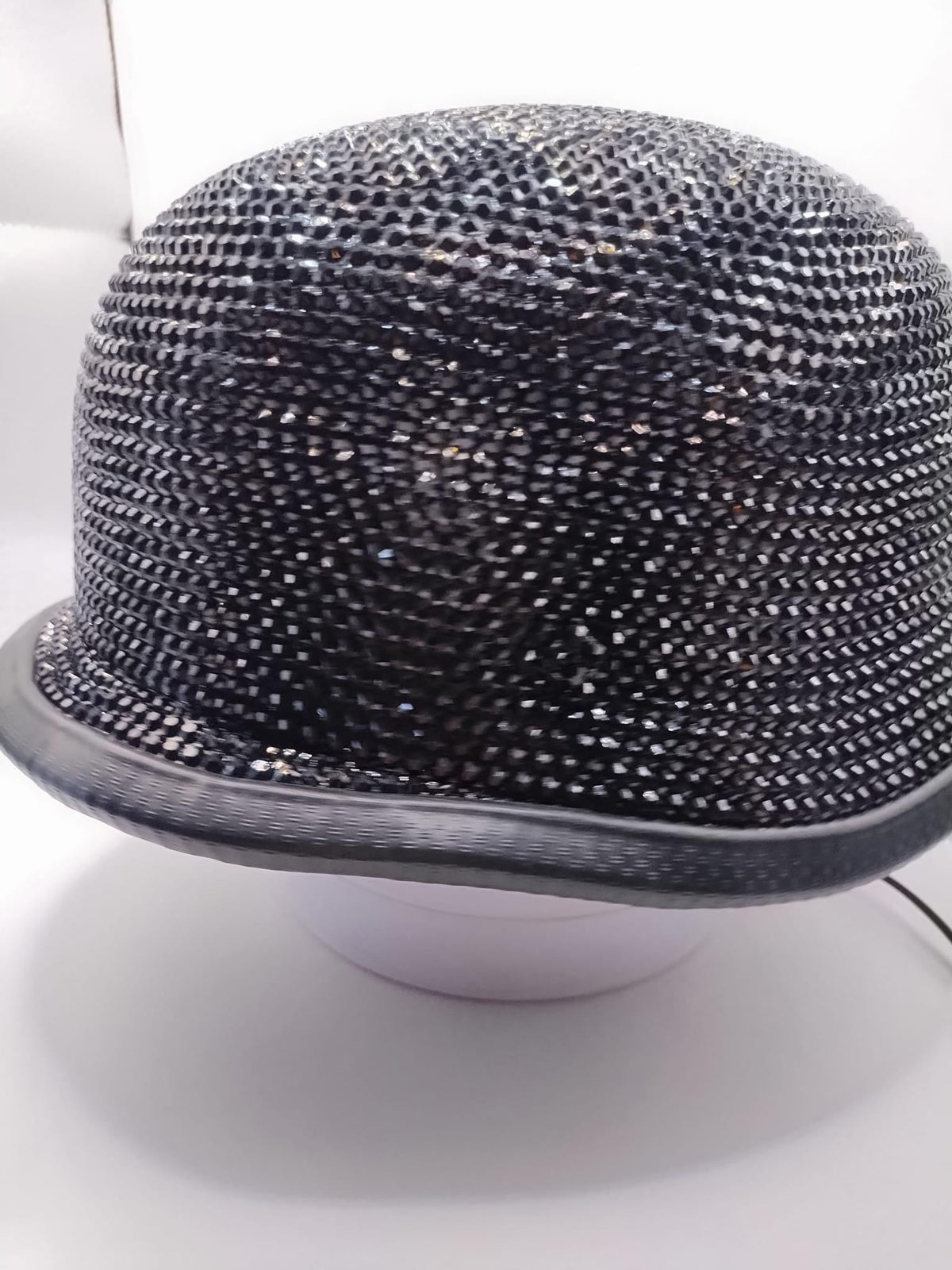 Custom Bling Black Crystals Rhinestones Motorcycle German Novelty Helmet